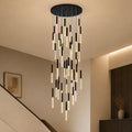 Dragonswatch Integrated LED 32in 45 Pendant Black Chandelier