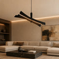 Solara Integrated LED 72in Black Chandelier