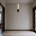 Petra Integrated LED 22in Sand Black Indoor-Outdoor Wall Light with Handcrafted Glass