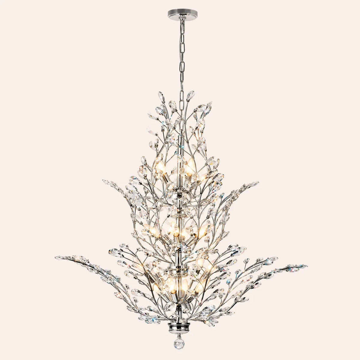 Ivy 18 Light 40in Chrome Chandelier