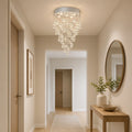 Rain Drop 5 Light 16in Chrome Chandelier