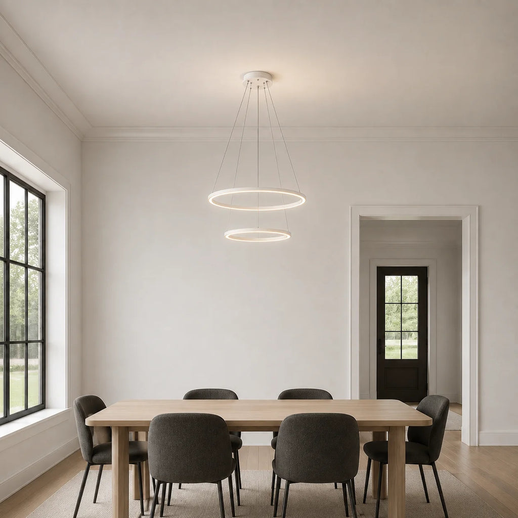 Chalice Integrated LED 24in White Chandelier