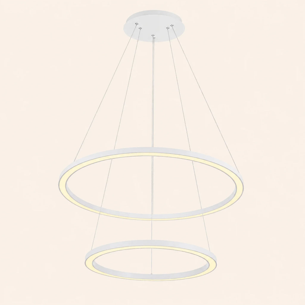 Chalice Integrated LED 24in White Chandelier