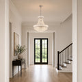 Empire 14 Light 20in Chrome Down Chandelier with Crystals