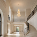 Empire 34 Light 36in Chrome Down Chandelier with Crystals