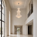 Empire 38 Light 42in Chrome Down Chandelier with Crystals