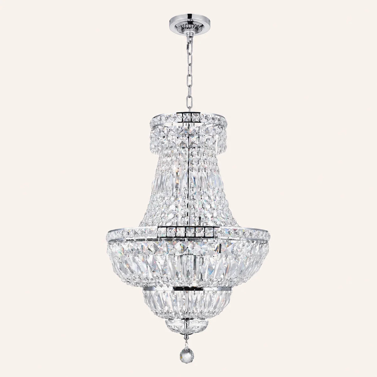 Stefania 8 Light Chrome Chandelier