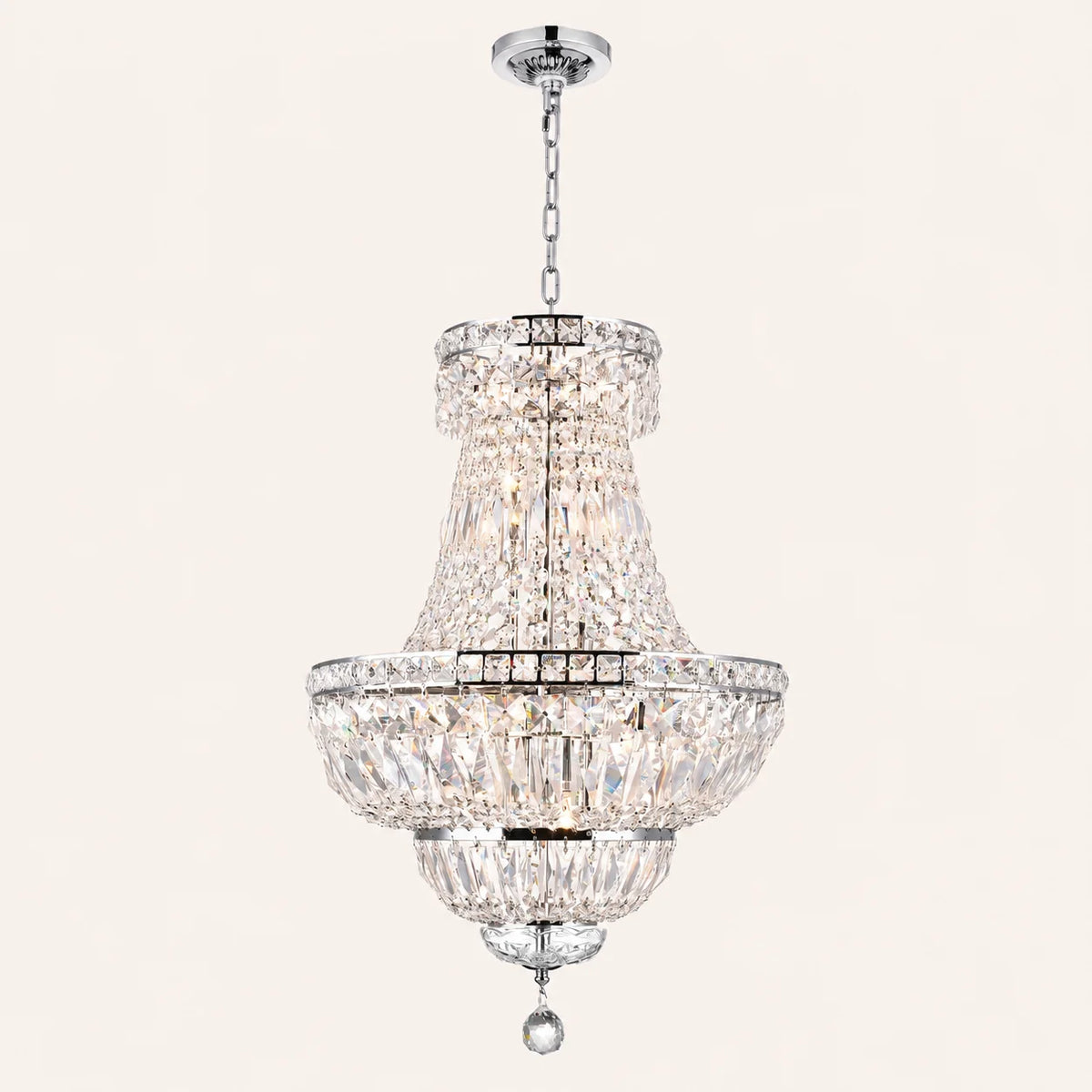 Stefania 8 Light Chrome Chandelier