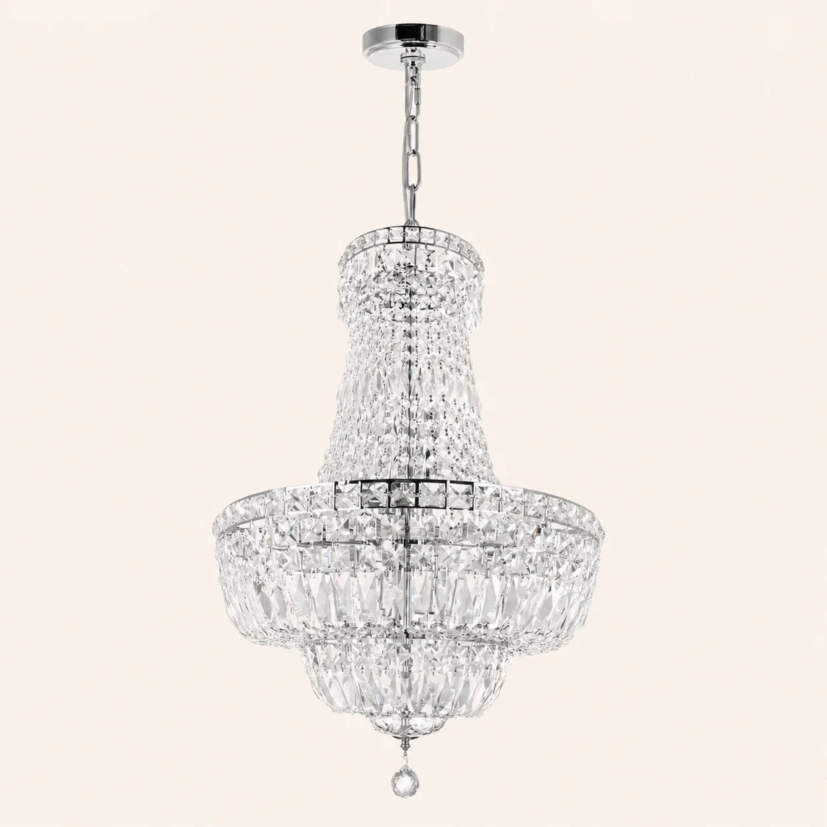 Stefania 17 Light Chrome Chandelier