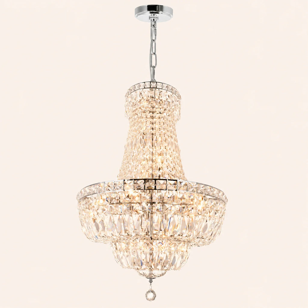 Stefania 17 Light Chrome Chandelier