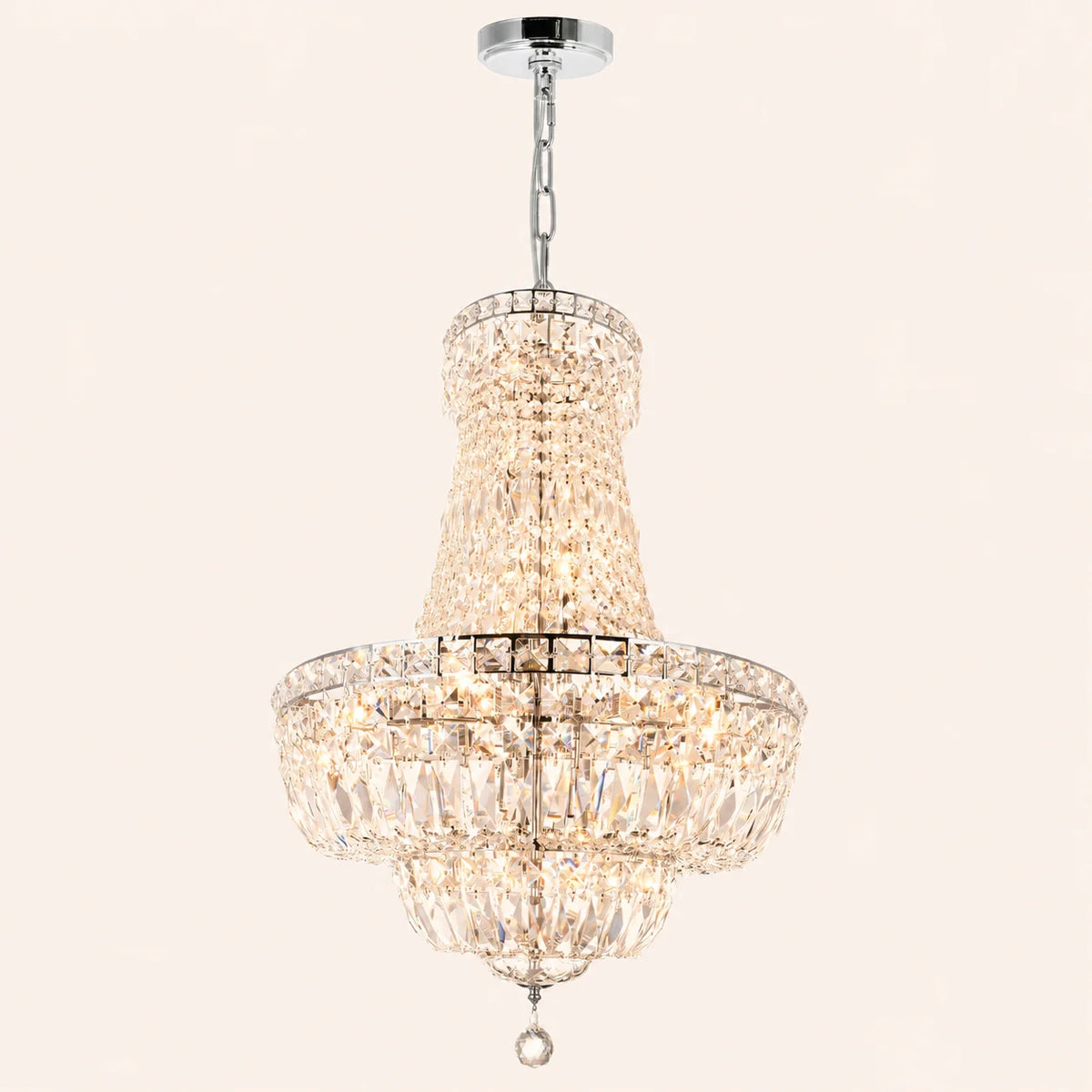 Stefania 17 Light Chrome Chandelier