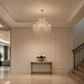 Maria Theresa 25 Light 36in Chrome Up Chandelier with Crystals