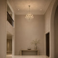 Maria Theresa 33 Light 42in Chrome Up Chandelier with Crystals