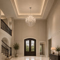 Maria Theresa 41 Light 50in Chrome Up Chandelier with Crystals