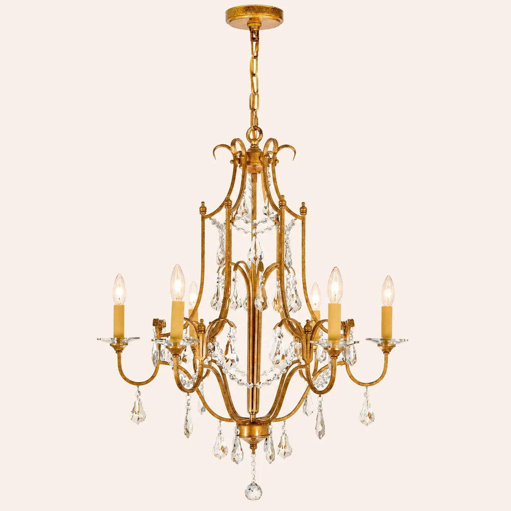 Electra 6 Light 28in Oxidized Bronze Chandelier