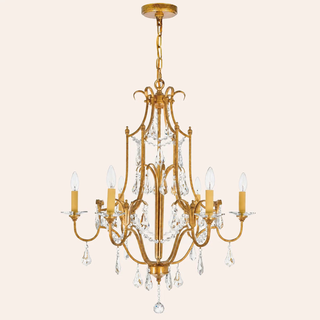 Electra 6 Light 28in Oxidized Bronze Chandelier