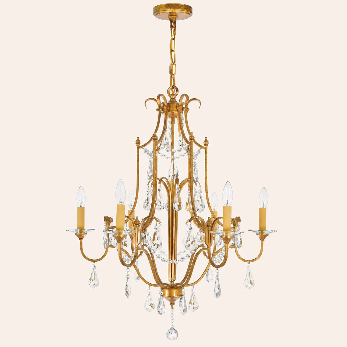Electra 6 Light 28in Oxidized Bronze Chandelier