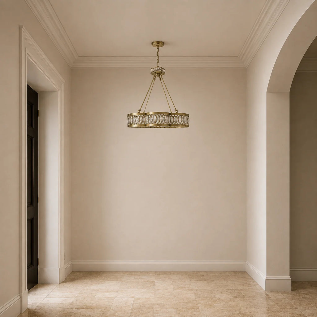 Nova 8 Light 31in Champagne Chandelier
