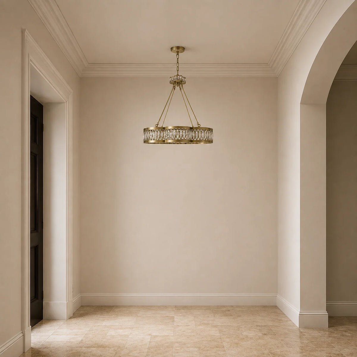 Nova 8 Light 31in Champagne Chandelier