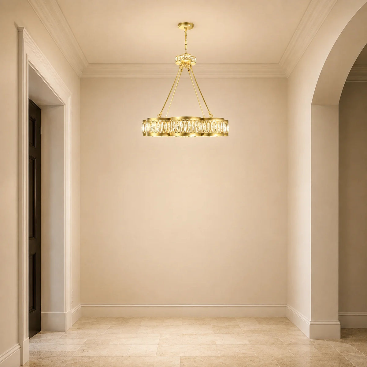 Nova 8 Light 31in Champagne Chandelier