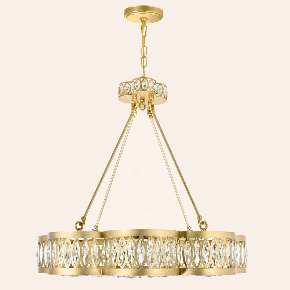 Nova 8 Light 31in Champagne Chandelier