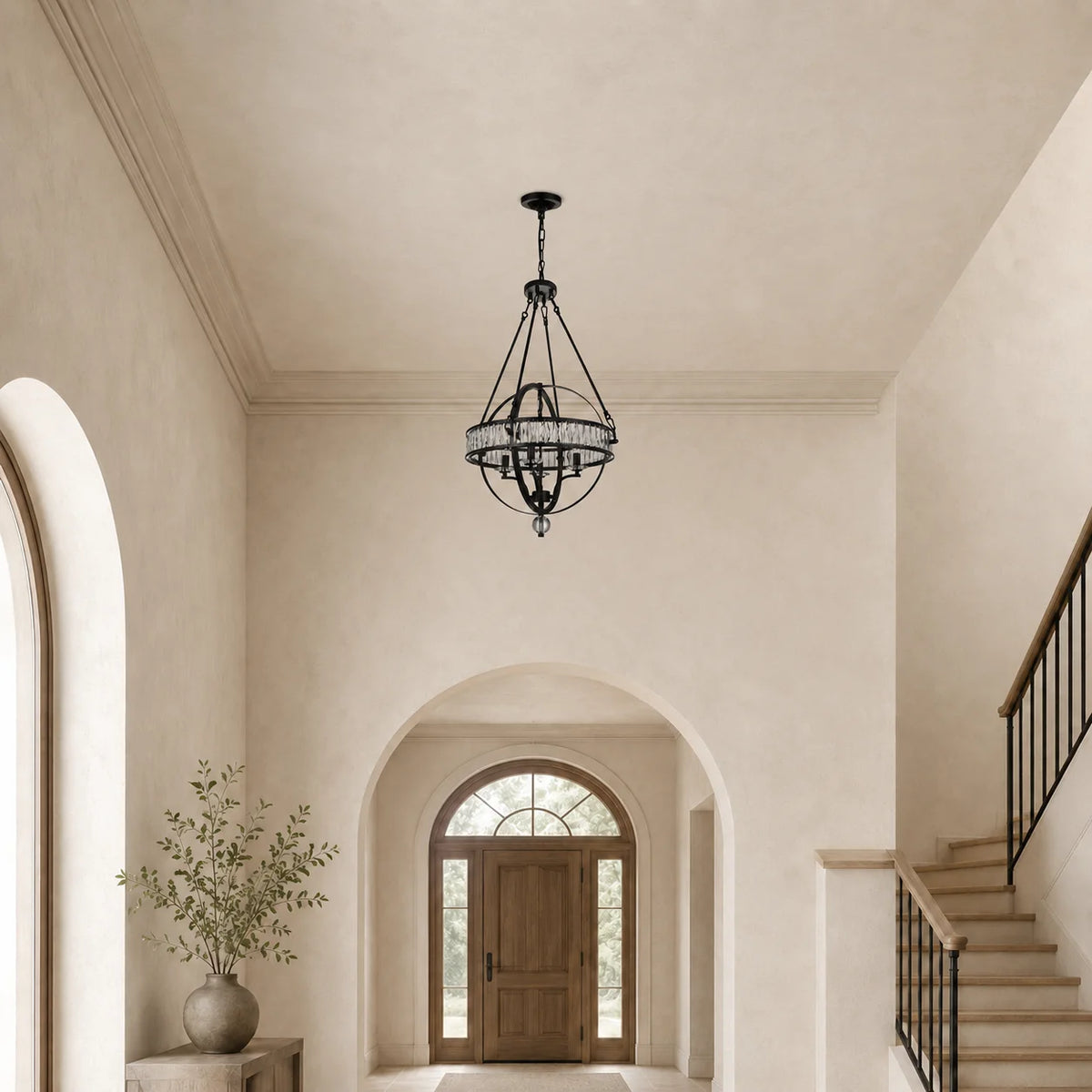 Arkansas 4 Light Black Chandelier