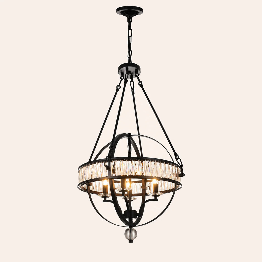 Arkansas 4 Light Black Chandelier