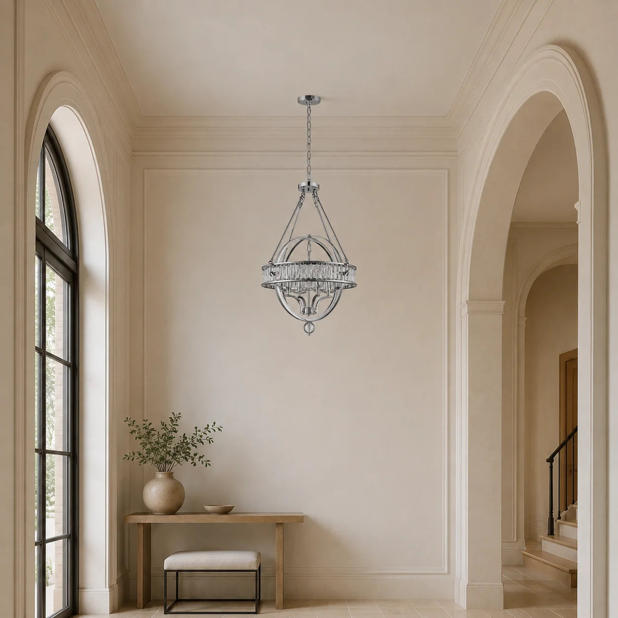 Arkansas 4 Light Chrome Chandelier