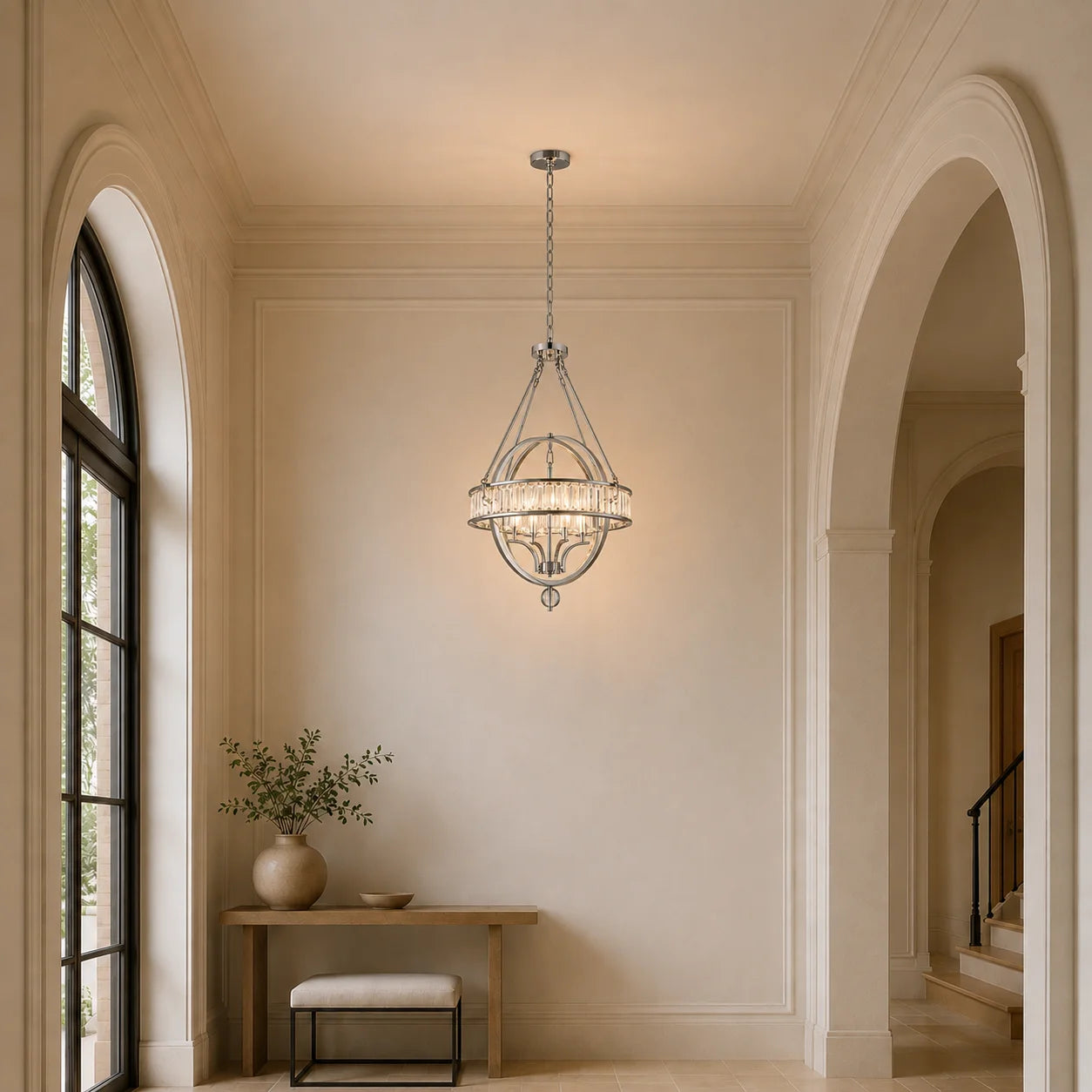 Arkansas 4 Light Chrome Chandelier