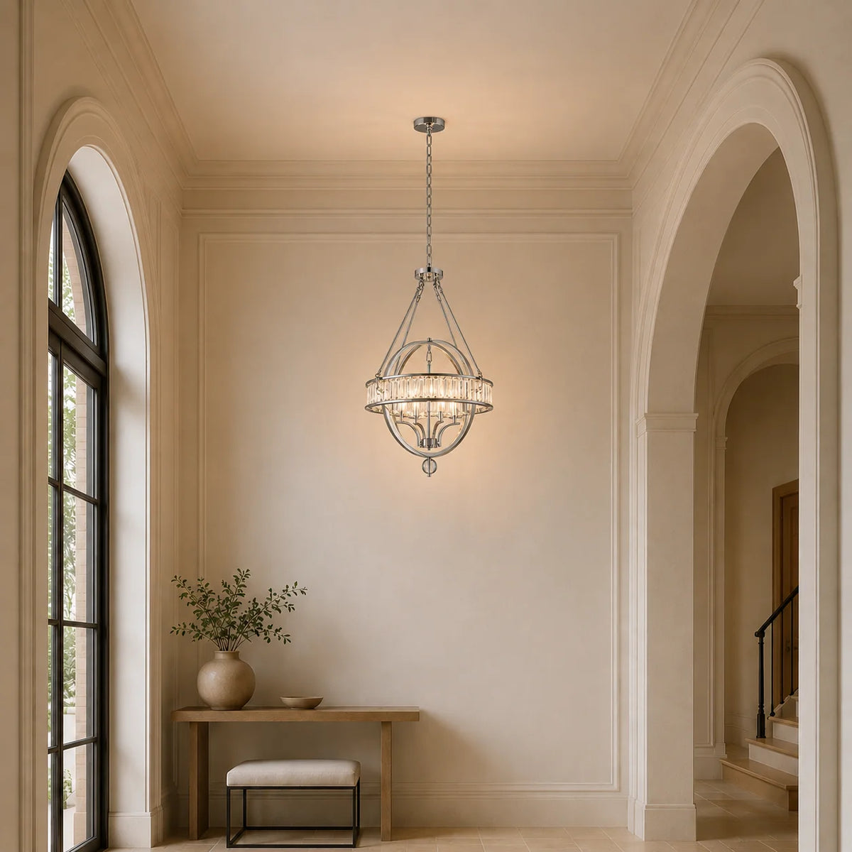 Arkansas 4 Light Chrome Chandelier