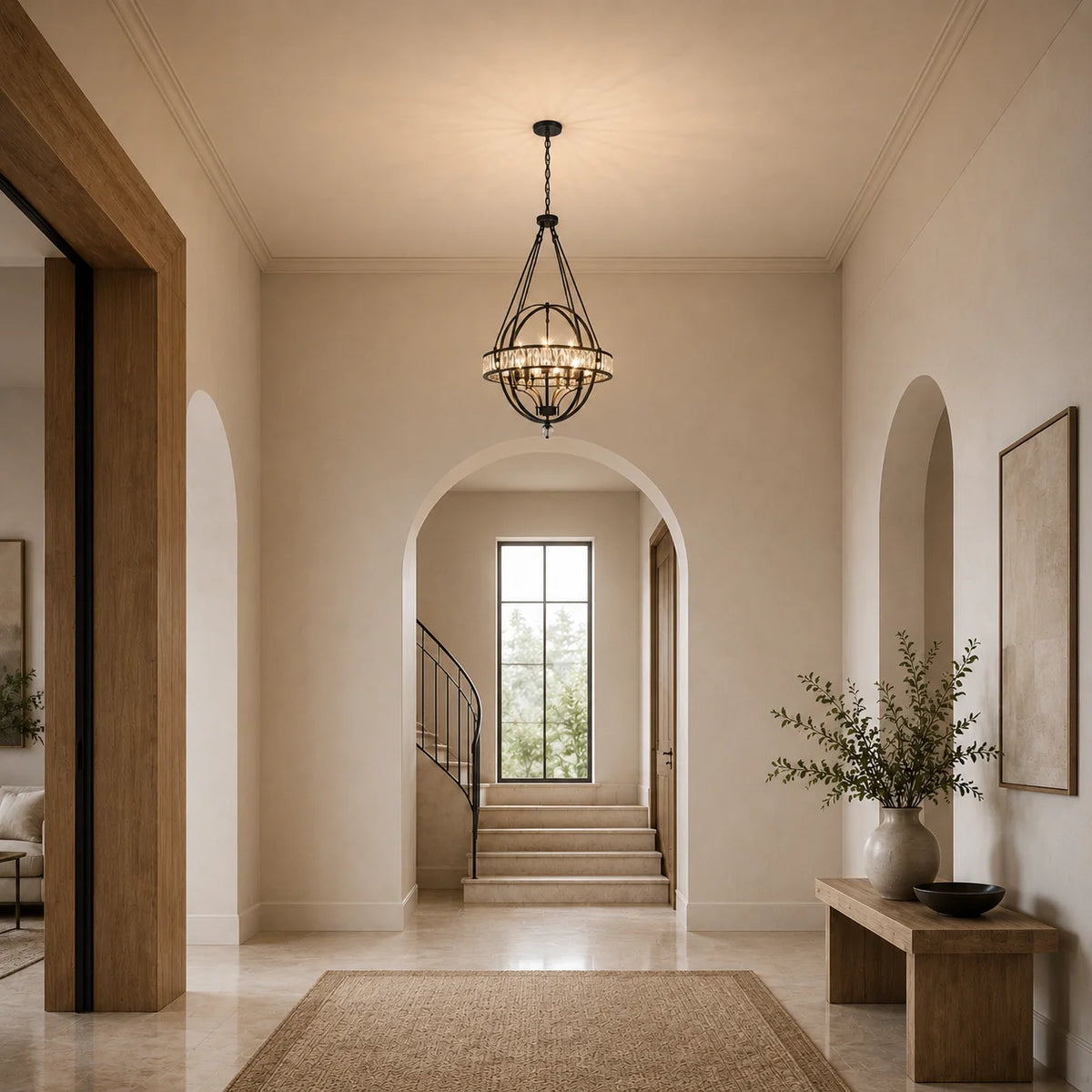 Arkansas 6 Light Black Chandelier