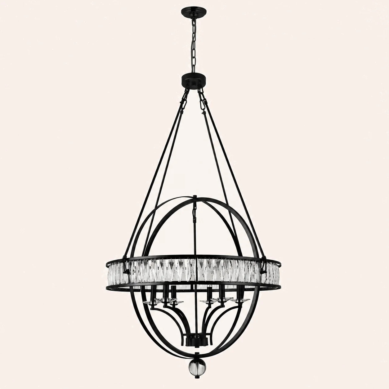 Arkansas 6 Light Black Chandelier
