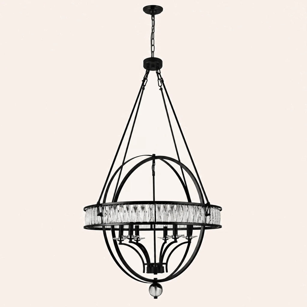 Arkansas 6 Light Black Chandelier