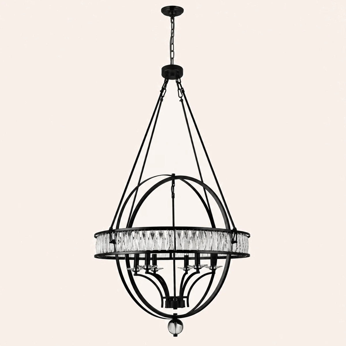 Arkansas 6 Light Black Chandelier