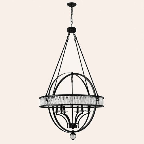 Arkansas 6 Light Black Chandelier