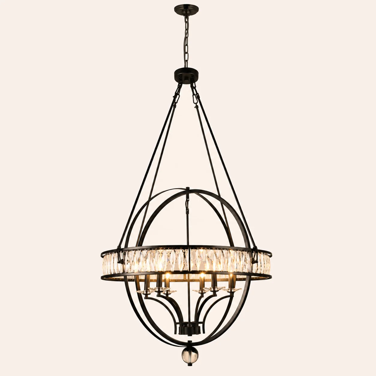 Arkansas 6 Light Black Chandelier