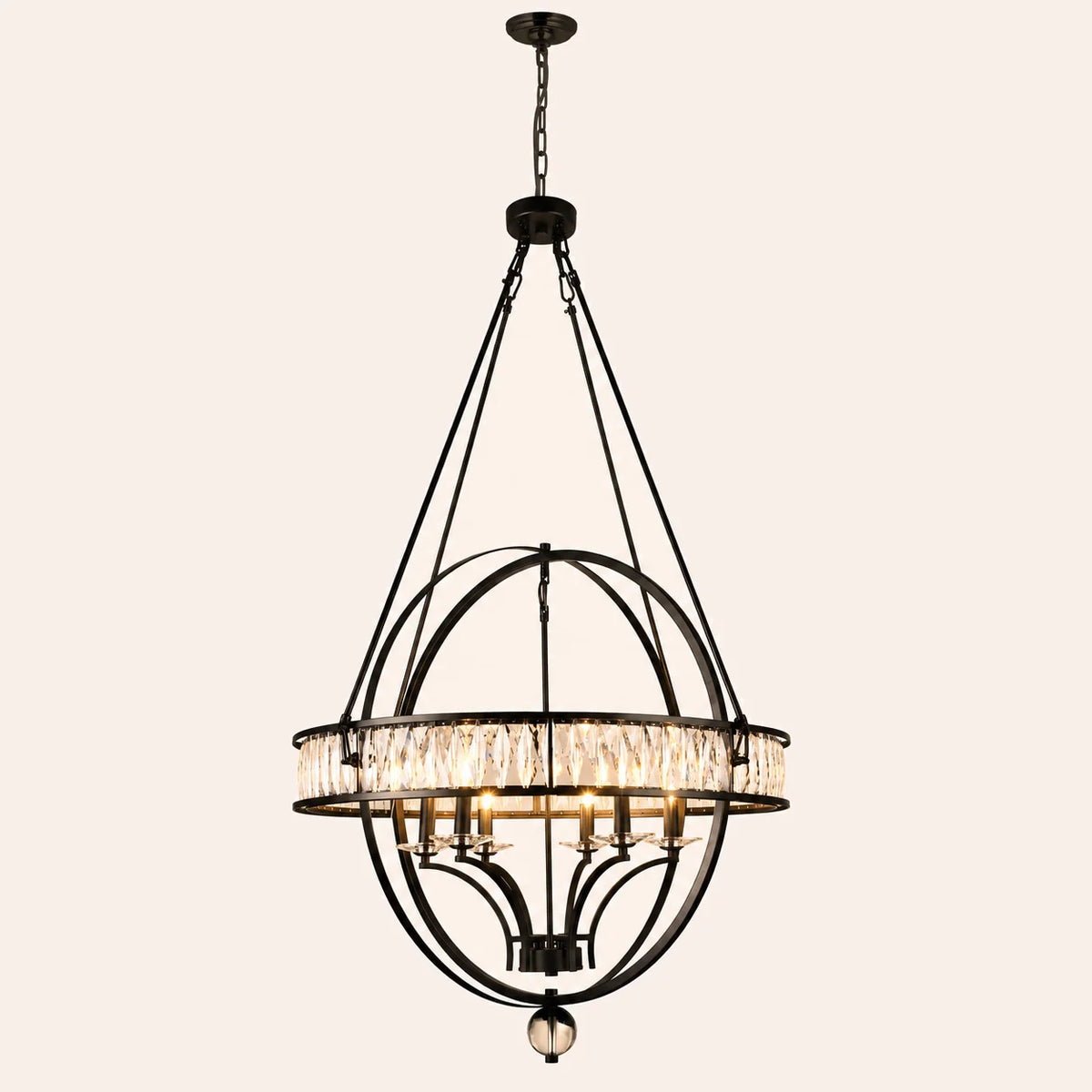 Arkansas 6 Light Black Chandelier