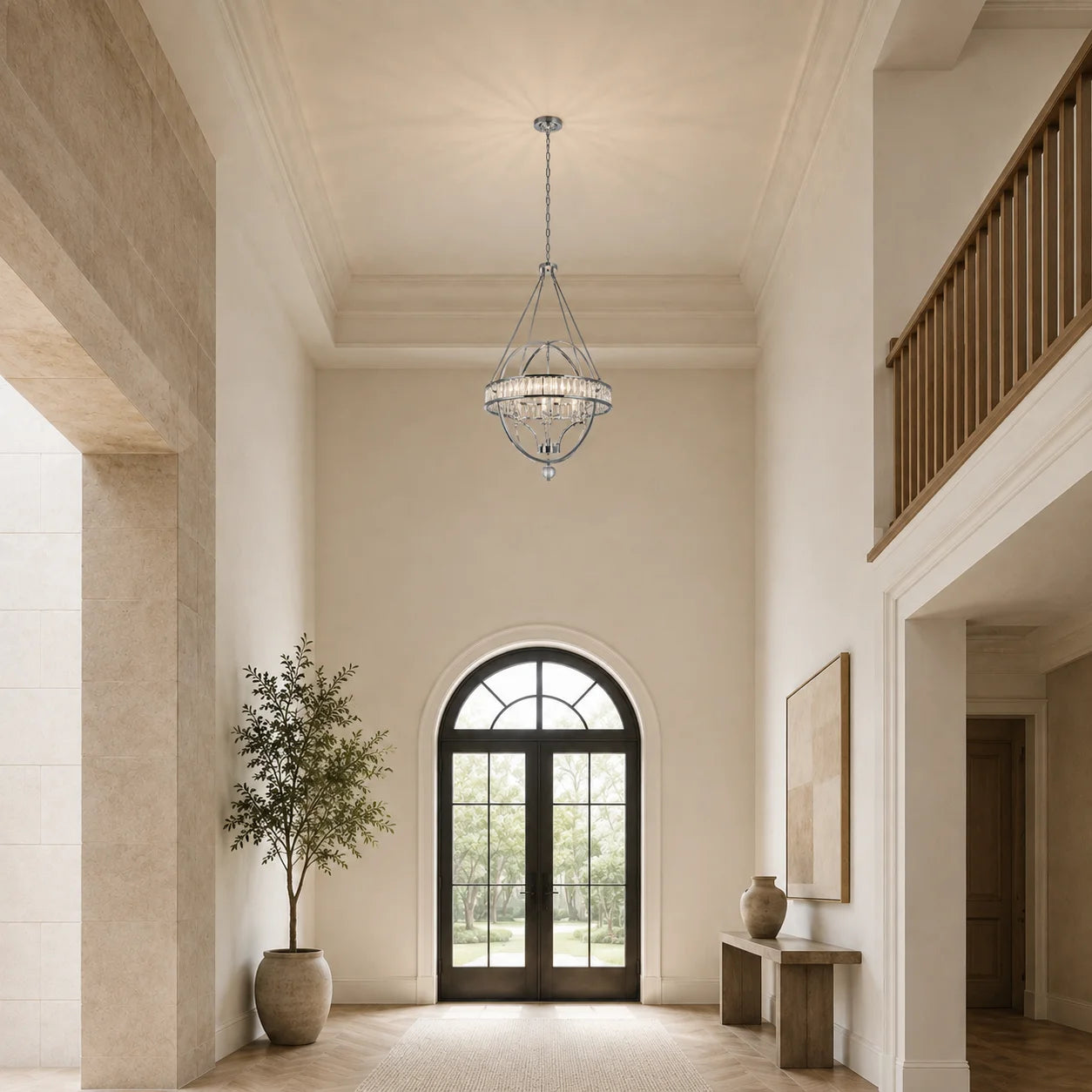 Arkansas 6 Light Chrome Chandelier