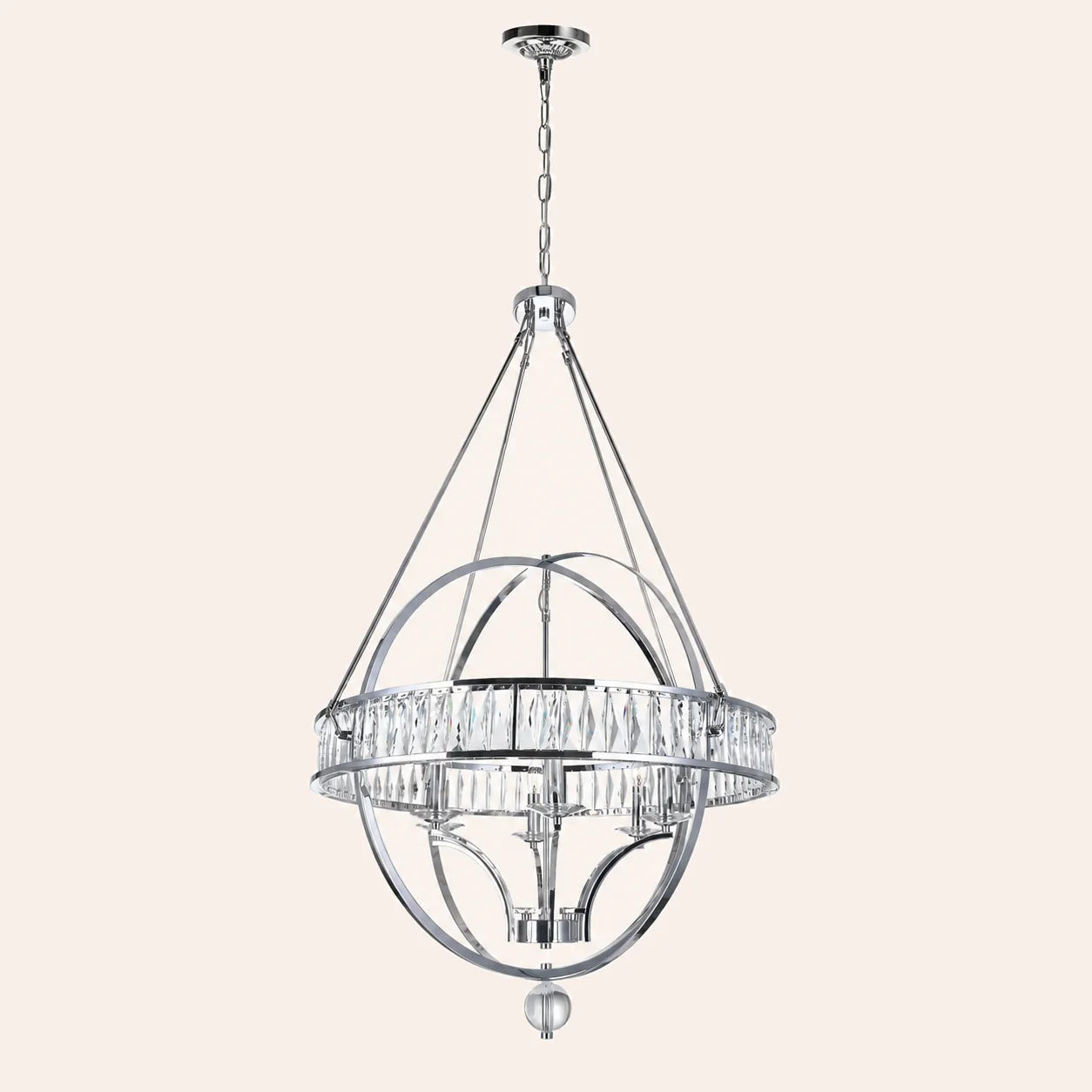 Arkansas 6 Light Chrome Chandelier