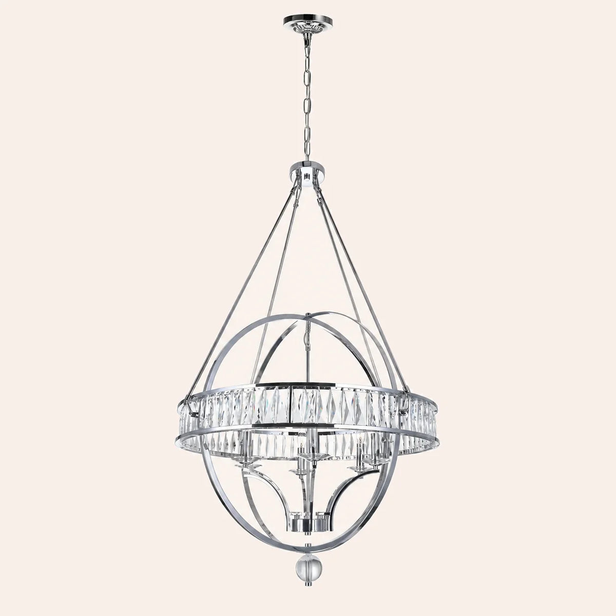 Arkansas 6 Light Chrome Chandelier