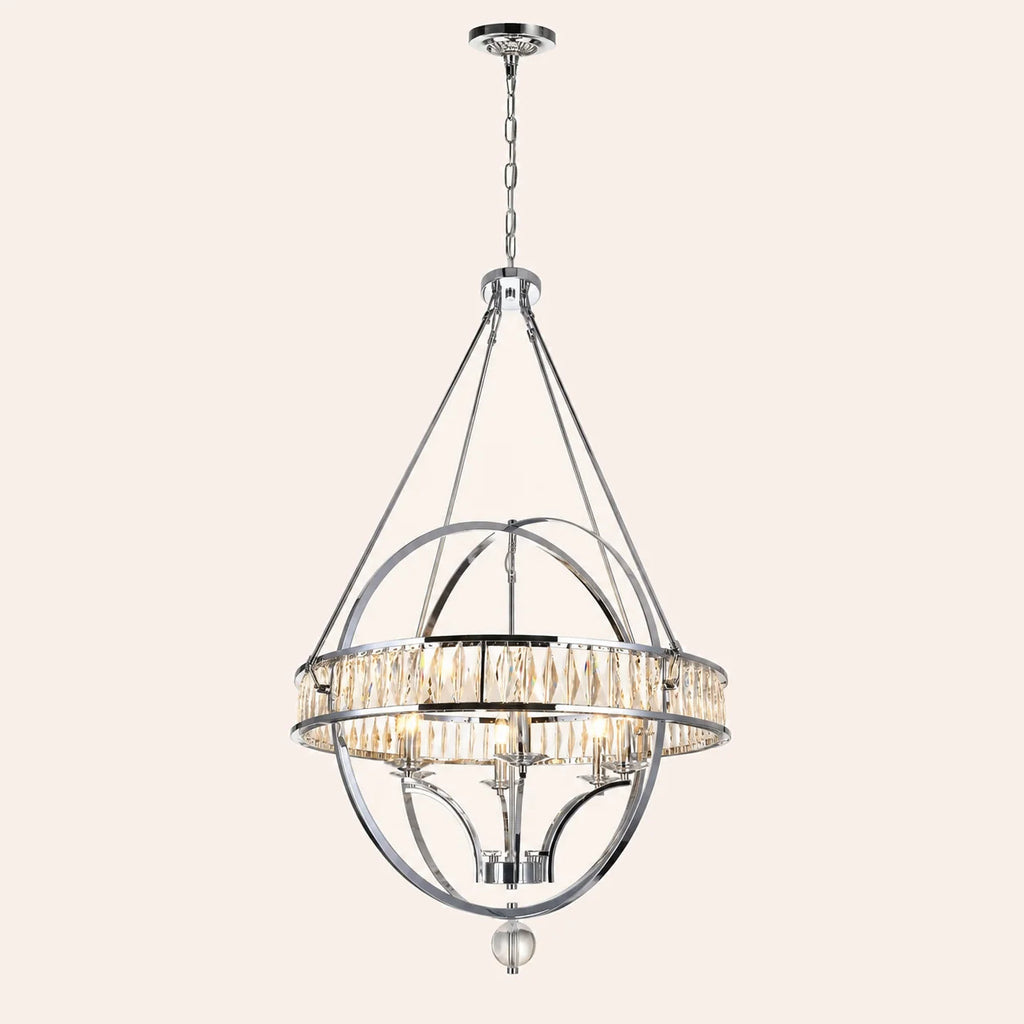 Arkansas 6 Light Chrome Chandelier