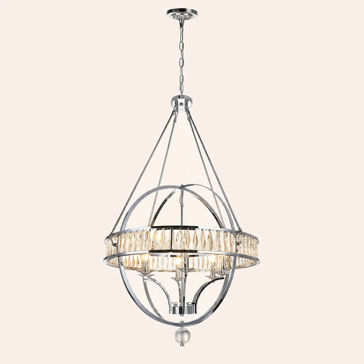 Arkansas 6 Light Chrome Chandelier