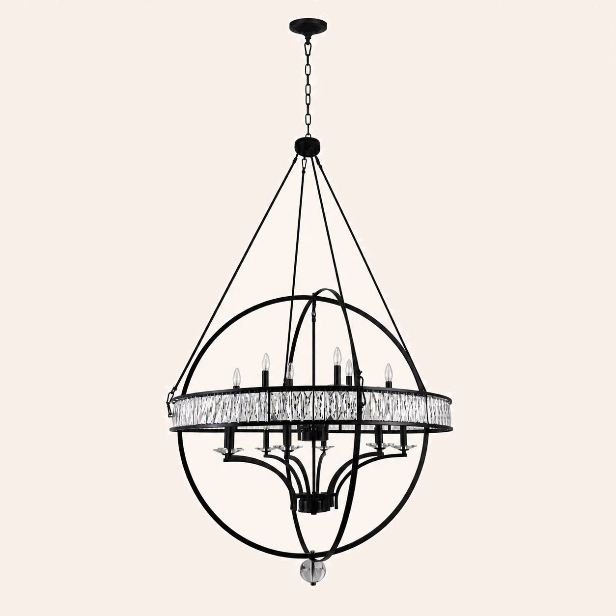 Arkansas 12 Light Black Chandelier