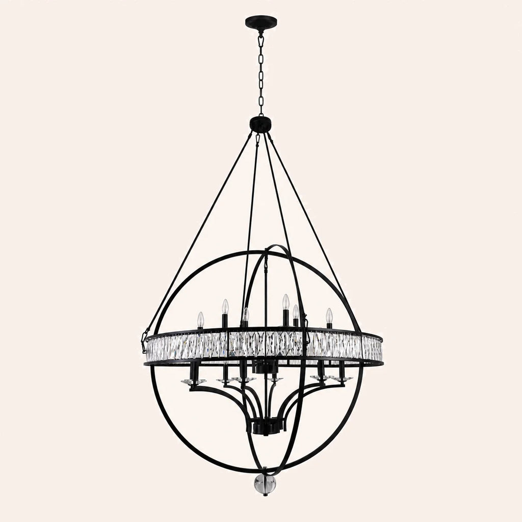 Arkansas 12 Light Black Chandelier