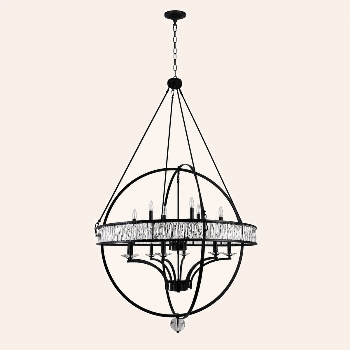 Arkansas 12 Light Black Chandelier