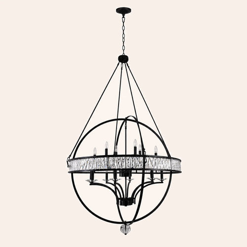 Arkansas 12 Light Black Chandelier