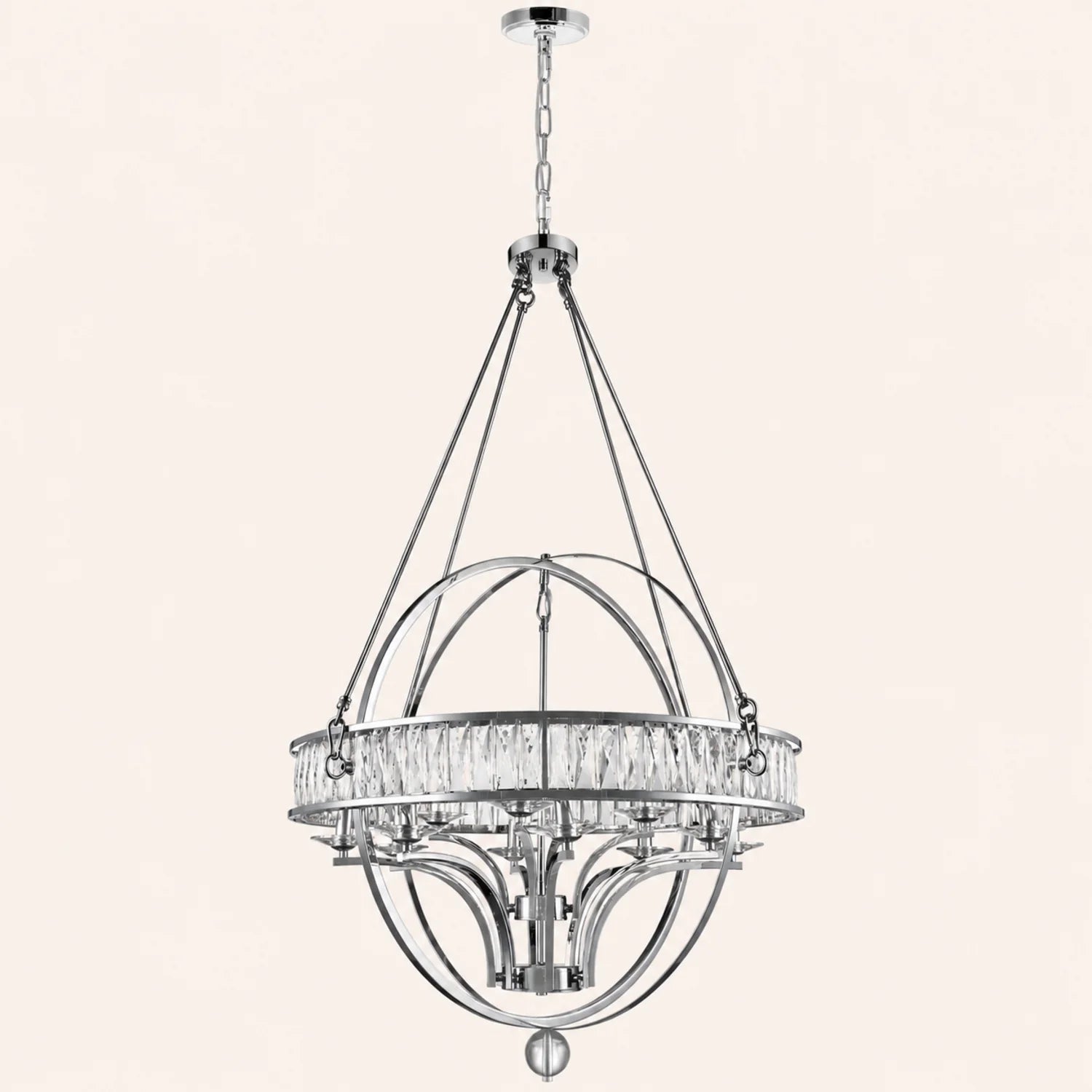 Arkansas 12 Light Chrome Chandelier