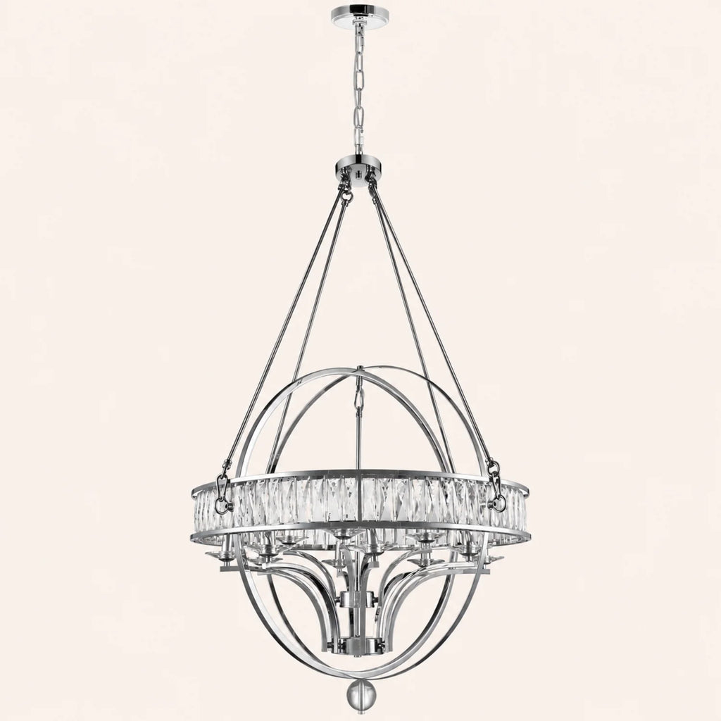 Arkansas 12 Light Chrome Chandelier