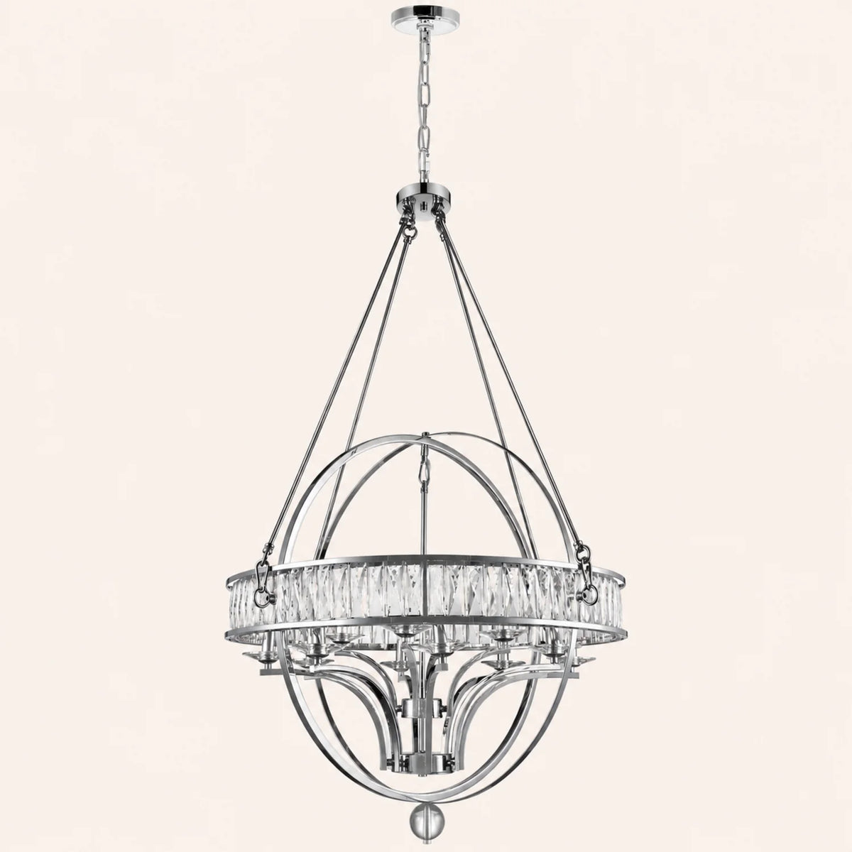 Arkansas 12 Light Chrome Chandelier