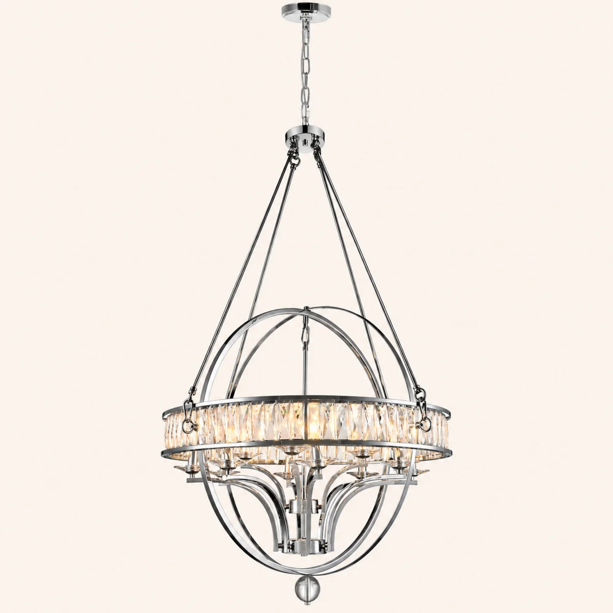 Arkansas 12 Light Chrome Chandelier